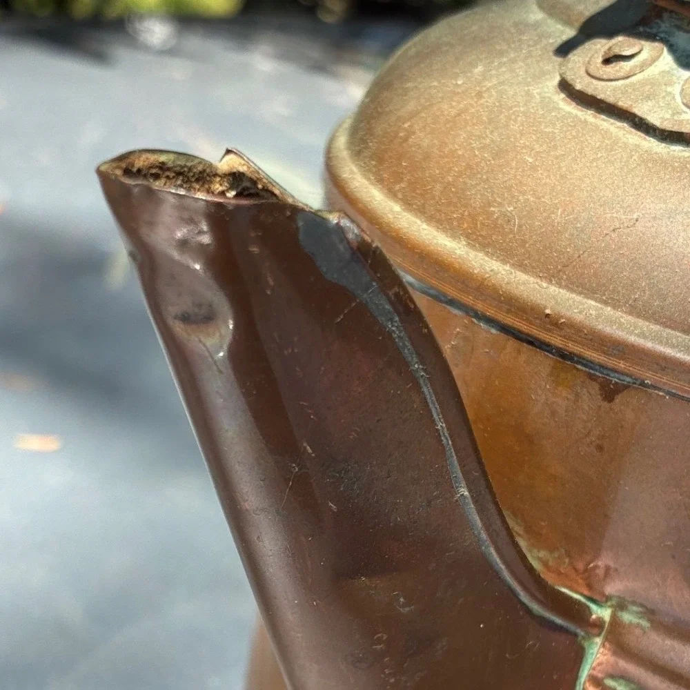 Copper Kettle Revere Ware Vintage READ cottage farmhouse decor retro country